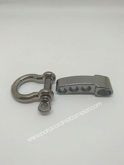 PARACORD BİLEKLİK AYARLANABİLİR OMEGA NİKEL SİYAH RENK Paracord İp ve