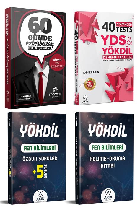 AKIN DİL modadil Fen Bilimleri Özgün Sorular Kelime Okuma Kitapları