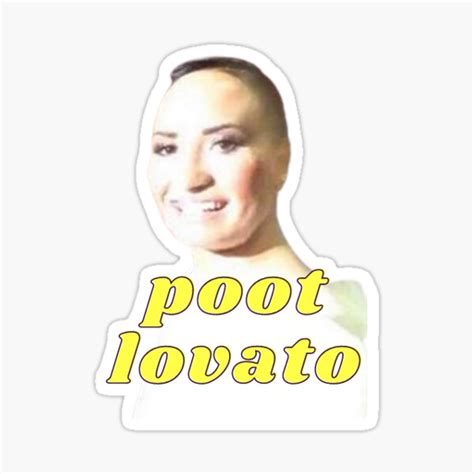 poot lovato sticker  robertshop redbubble