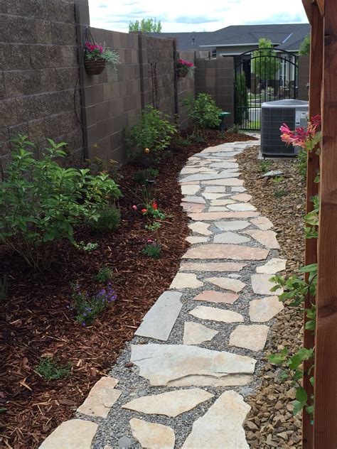 Flagstone Path Garden Design Walkway Landscaping Outdoor Gardens