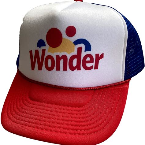 Vintage Wonder Bread Trucker Hat Mesh Hat Adjustable Snap Back Cap Blue ...