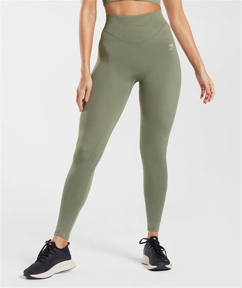 Gymshark Sweat Seamless Leggings Dusty Olive Gymshark