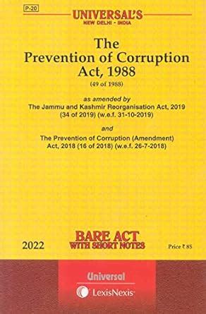 Buy The Prevention Of Corruption Act E Paperback Lexis