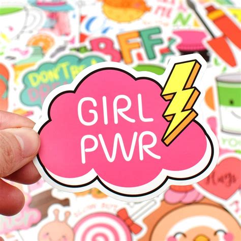 Qtl Cute Girl Stickers For Water Bottles Stickers For Kids Vsco