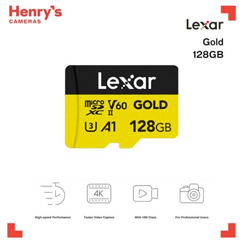 Lexar Gold 128gb Uhs Ii U3 Cl10 A1 V60 280100mbs