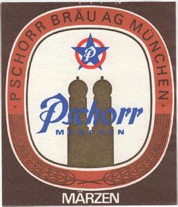 Drink Label Pschorr Märzen Pschorr Bräu München Germany Federal