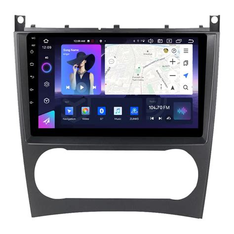 NaviFly NF Android 13 QLED Touch Screen 8 256GB Car Radio For Benz W203