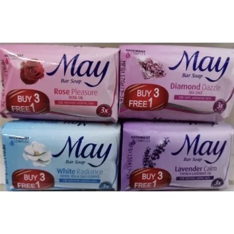 May Bar Soap Sabun Mandi May Sabun Buku 3x85g Lazada