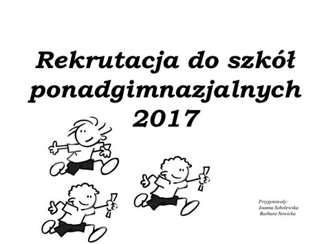 Rekrutacja do szkół ponadgimnazjalnych ppt pobierz