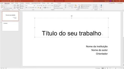 Apresentação de slides TCC como fazer nas normas ABNT