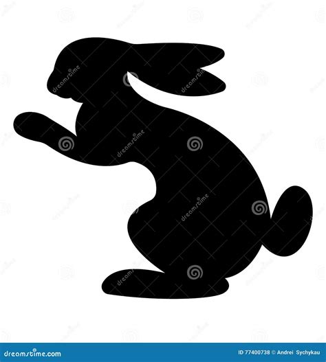 Hare Silhouette Stock Vector Illustration Of Symbol