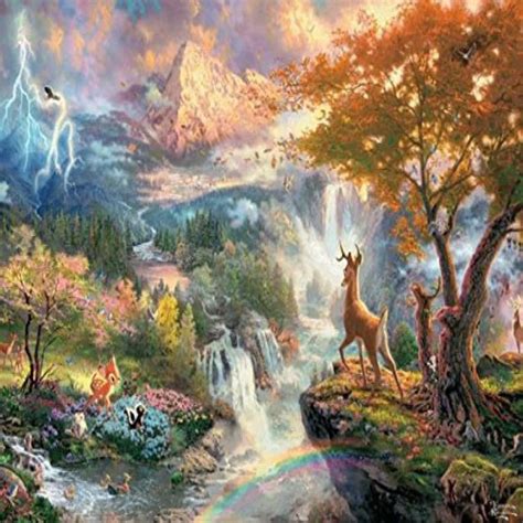 Ceaco Thomas Kinkade The Disney Dreams Collection Bambi Jigsaw Puzzle