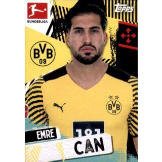 Topps Bundesliga 2021 22 Sticker 155 Emre Can 0 69