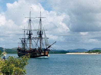 Picture Of Captain James Cook Endeavour Replica