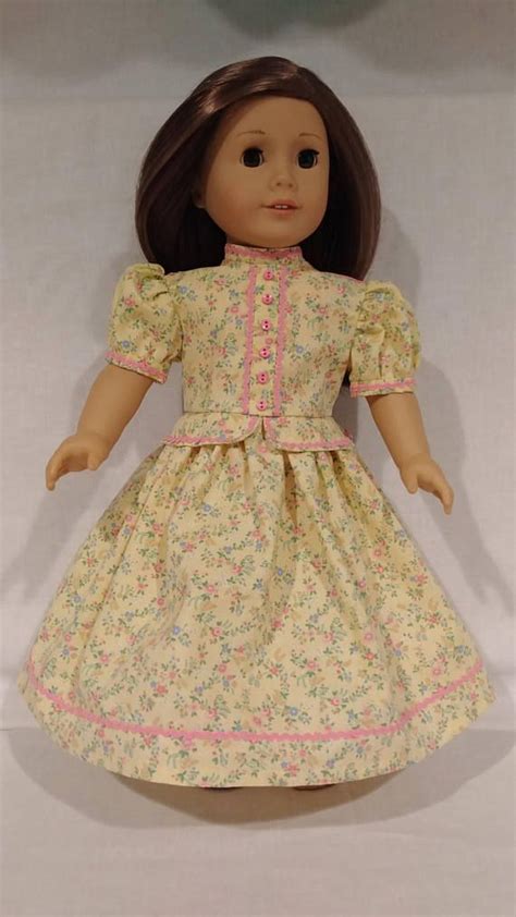 Civil War Era Day Dress For Your 18 Doll Ready To Ship Etsy Doll