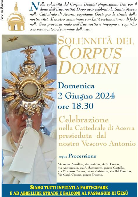 Solennit Del Corpus Domini Diocesi Di Acerra