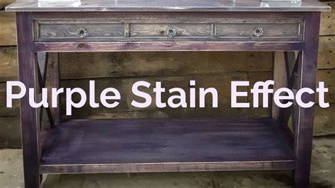 How To Create A Purple Stain Effect Youtube