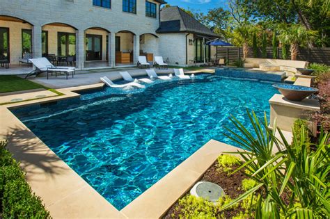 Preston Hollow Transitional Modern Transitional Pool Dallas By Randy Angell Designs