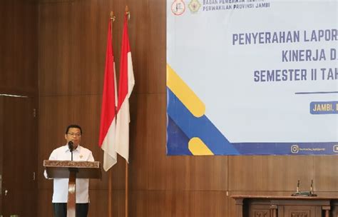 Bpk Perwakilan Provinsi Jambi Serahkan Lhp Kinerja Dan Kepatuhan