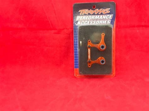 TRAXXAS 3743T ORANGE ALUMINUM STEERING BELLCRANK Slash Rustler Bandit