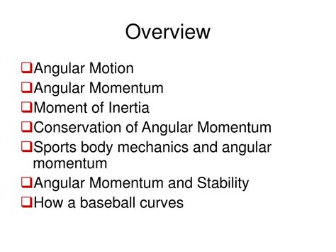 Ppt Sports And Angular Momentum Powerpoint Presentation Free