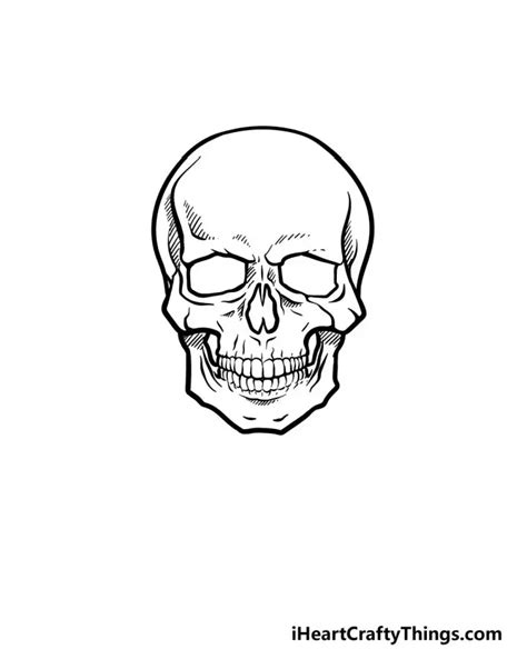 25 Easy Skull Drawing Ideas – How to Draw a Skull | Easy skull drawings ...