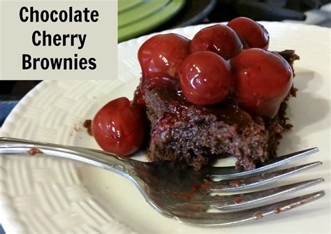 Chocolate Cherry Brownie Dessert Eat Travel Life