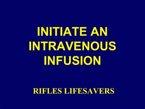 Iv Injection