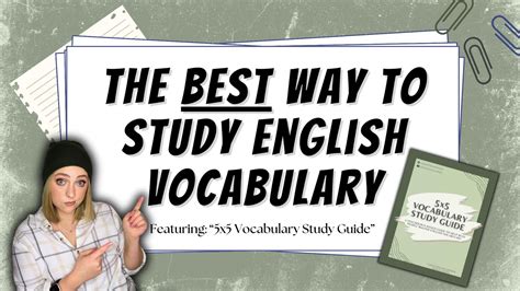 How To Use The X Vocabulary Study Guide The Best Way To Learn