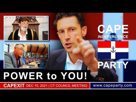 Cape Independence Party It’s Time For Capexit