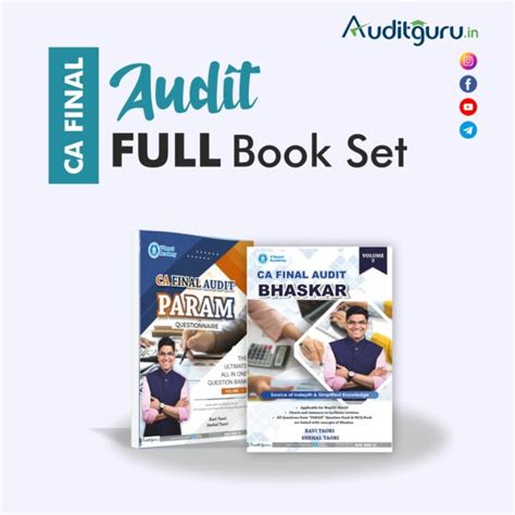 CA Final Audit Full Book Set Regular Note Question Bank MCQ