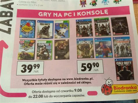 Nowa Promocja Na Gry W Biedronce Od Sierpnia