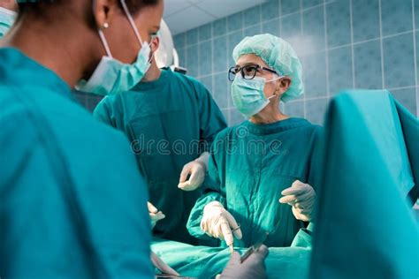 Hospital Medical Surgery Team is Ready for the Operation Stock Photo ...