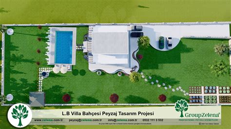 Zelena L B Villa Bahçesi Peyzaj Tasarımı Projesi