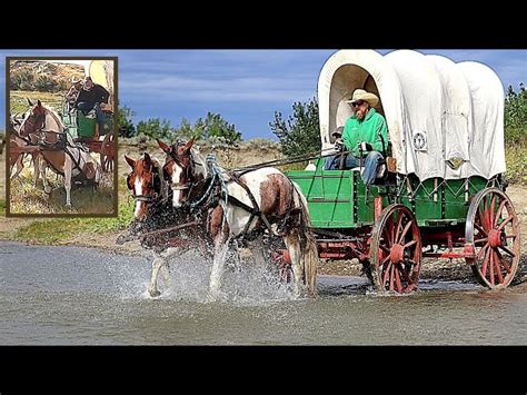 Pioneer Covered Wagon With Horses
