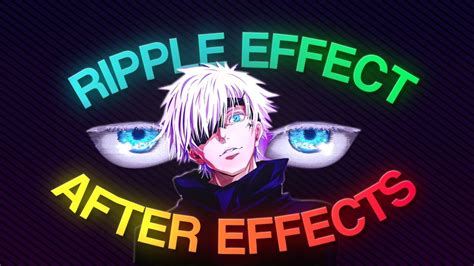 Ripple Effect Tutorial After Effects 2023 Youtube