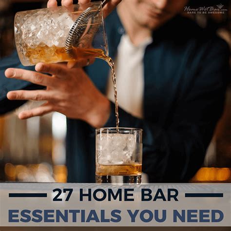 27 Home Bar Essentials You Need