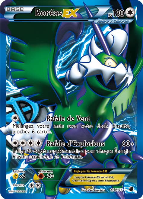 Boréas EX Noir Blanc Glaciation Plasma 114 Poképédia