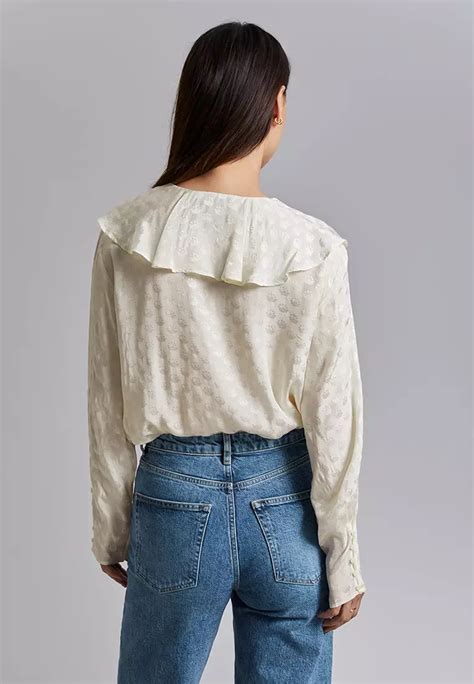 Buy And Other Stories Jacquard Frilled Blouse 2024 Online Zalora Philippines