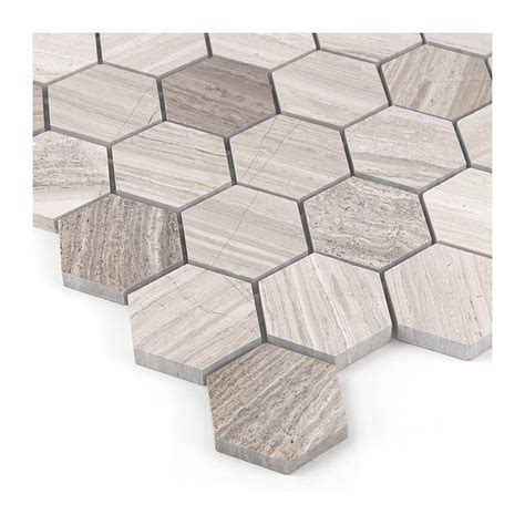 Woodstone Grey Hexagon Mozaika Kamienna Dunin