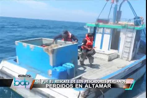 VIDEO Así fue el rescate de los seis pescadores perdidos en mar de