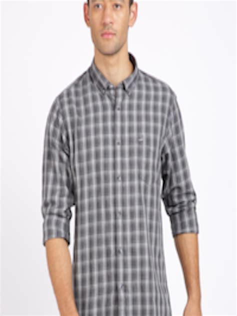 Buy Crocodile Men Grey Checked Casual Shirt - Shirts for Men 13529288 ...