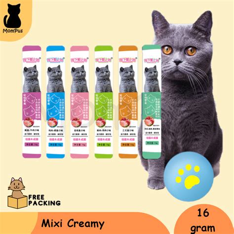 Jual Mixi Creamy 16gr Snack Treats Cemilan KUCING Shopee Indonesia