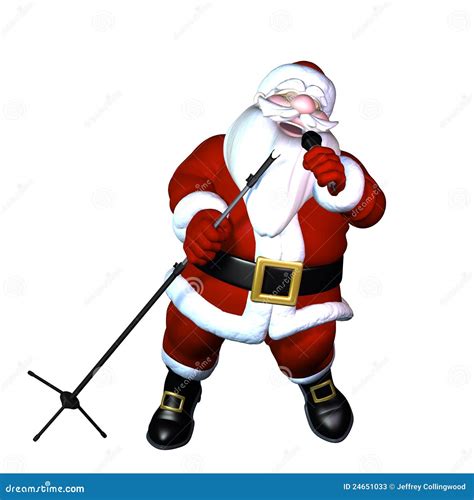 Santa Singing Stock Photos - Image: 24651033