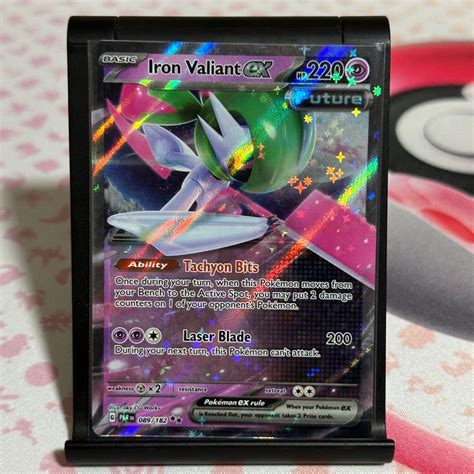 TCG POKEMON Iron Valiant Ex 089 182 Ultra Rare Paradox Rift