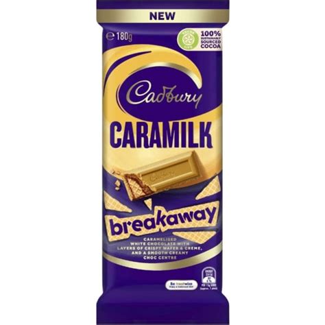 Buy Cadbury Caramilk Breakaway Block 180g Online Worldwide Delivery Australian Food Shop