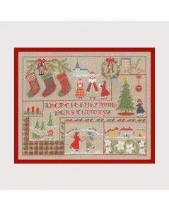 Victorian Christmas Scene Cross Stitch Kit Le Bonheur Des Dames