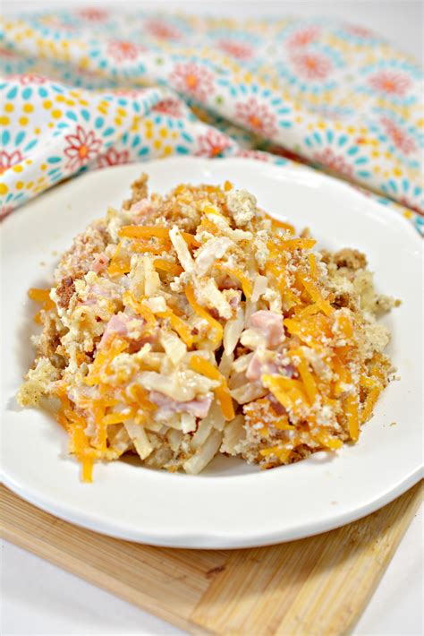 Crockpot Ham and Potato Casserole - CheekyKitchen