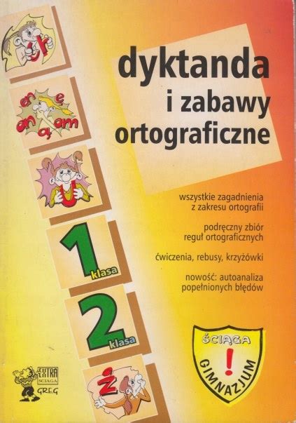 Dyktanda I Zabawy Ortograficzne Greg Podr Cznik Allegro