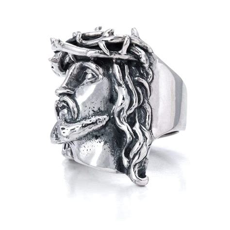 The Jesus Ring In Sterling Silver 9mm Bloodline Design